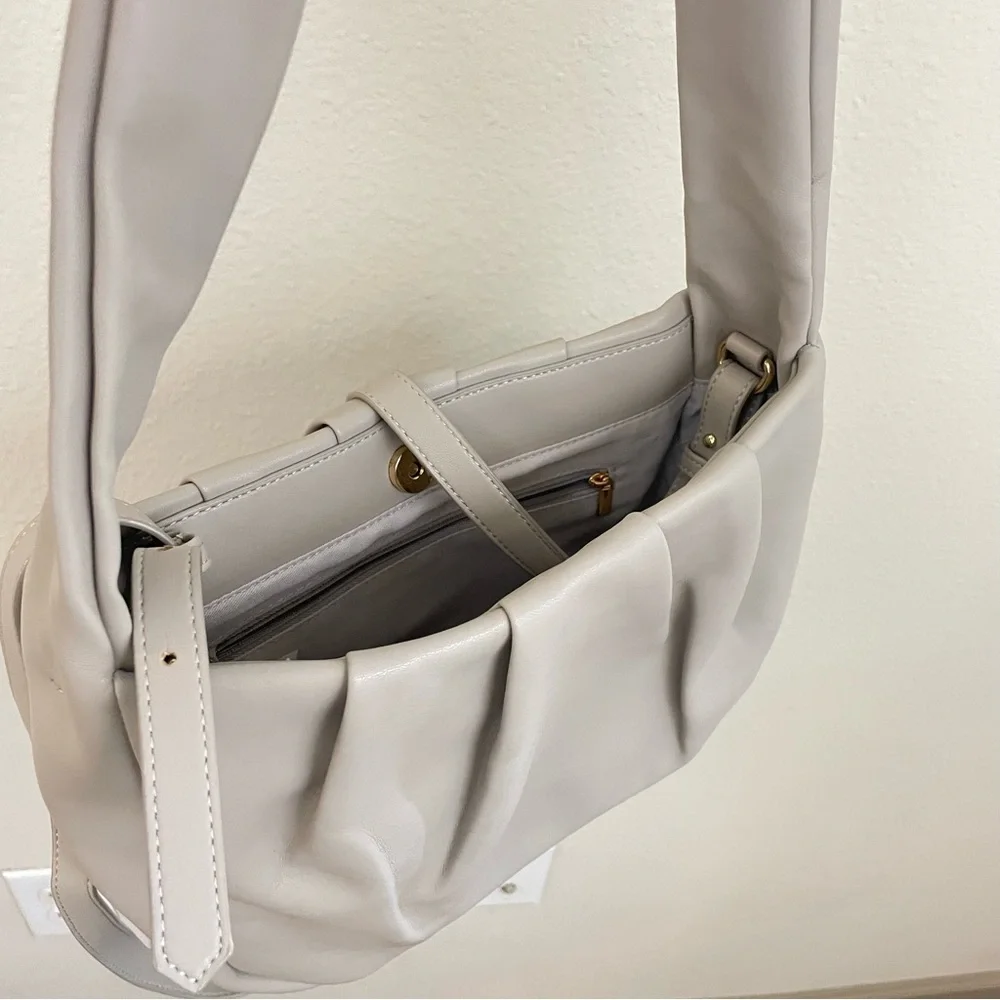 Banana Republic Gray Soft‎ Tie Strap Shoulder Bag